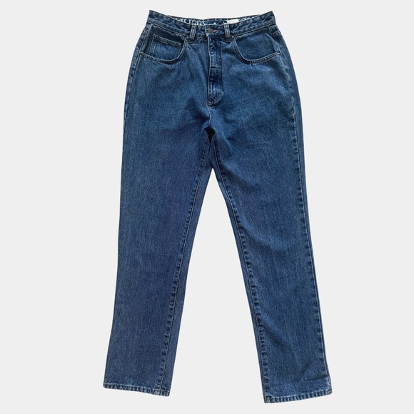 Sam & Libby Denim - Sam & Libby Vintage 90s High Waisted Straight Leg Blue Mom Jeans Sz 8 Grunge